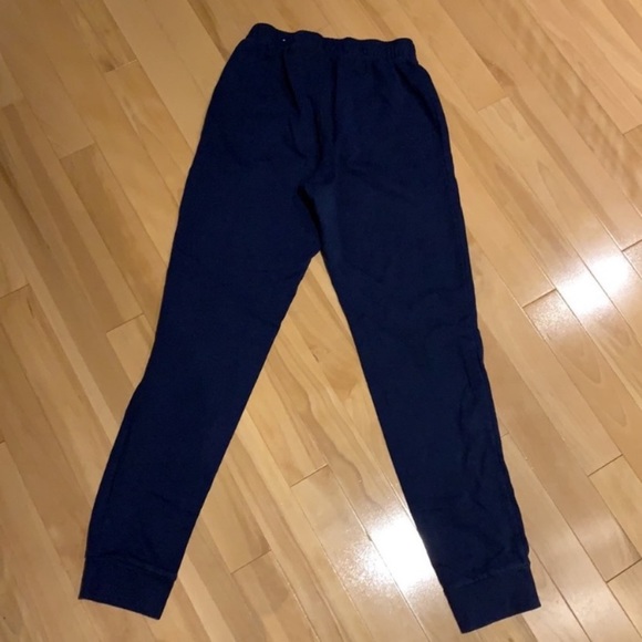Girls Navy Blue Fleece Joggers with Gold Crown - size 16 / XXL - Picture 7 of 8